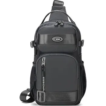 Pánská multifunkční crossbody taška na cesty | Pánská taška, Taška přes rameno - Šedá