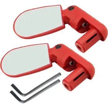 Zrcátko na kolo Zpětné zrcátko na kolo | vychytávka pro cyklisty - červená