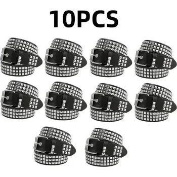 Opasek Punk pásek s kovovými nýty | Módní doplňky - 10ks