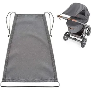 Stínítko na kočárek pro slunečné dny | kočárková clona, stříška na kočárek - Šedá