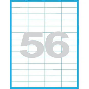 Samolepící etiketa Etikety MP print samolepící A4, 52,5x21,2 mm, 56ks/arch, 100 archů, bílé