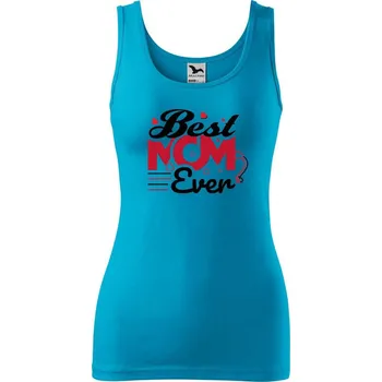 Dámské tričko DOBRÝ TRIKO Dámské tílko s potiskem Best mom ever Velikost: 2XL, Barva: Tyrkysová