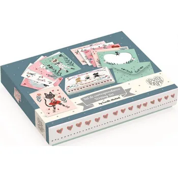 kreativní sada DJECO Sada designových přáníček s obálkami Lucille