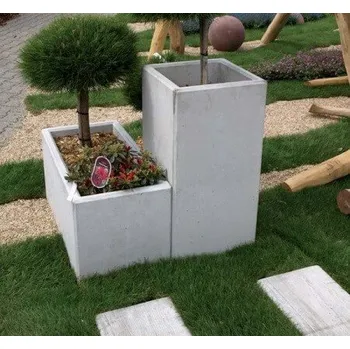 Květináč PROFIBA Betonový květináč Vela 40 × 40 × 80 cm