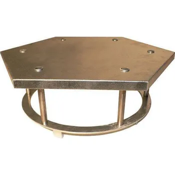 Venkovní odpadkový koš PROFIBA Stříška šestihranná bez popelníku na betonový koš