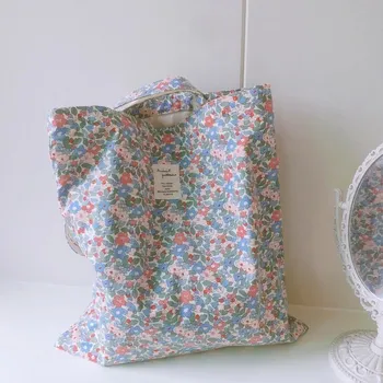 Nákupní taška dámská velká plátěná taška na nákup | nákupní taška - D