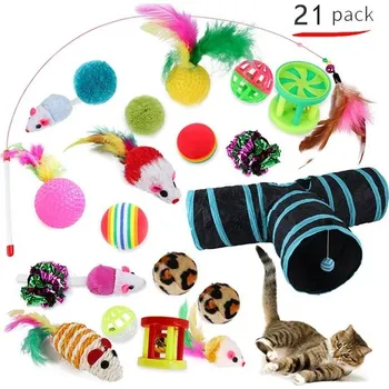 Hračka pro kočku Hračky pro kočky | Sada kočičích hraček 20 ks - 21KS(60)
