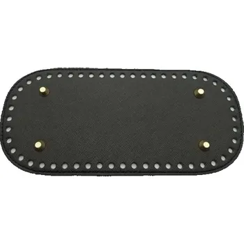 Kabelka Dno kabelky s nýty pro DIY tašky | Kabelkové doplňky, Kožené příslušenství - Černá