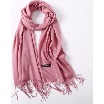 Šála Zimní elegantní kašmírová šála | dámská šála - Světle červená