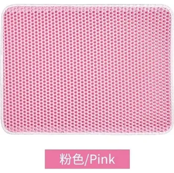 Toaleta pro kočku Nejlepší omyvatelná podložka pod kočičí záchod | Chovatelské potřeby - růžový,45 x 60 cm