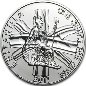 Royal Mint UK Britannia stříbrná mince 1oz 2011
