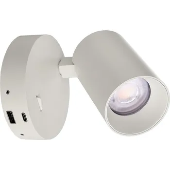 Nástěnné svítidlo Deko-Light nástěnné přisazené svítidlo - Can Tilt kulaté USB, 1x 7,5 W GU10, bílá 341335