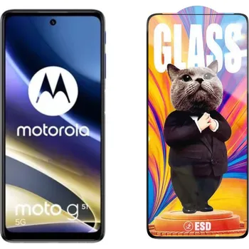 3D Ochranné tvrzené sklo na Motorola Moto G51 5G - Mr. Cat ESD