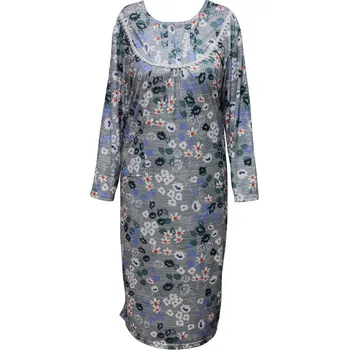 Dámská noční košile Josefína noční košile pro ženy s květy M vícebarevná