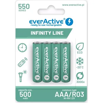 Článková baterie Akumulátory AAA R03 550 mAh – ready to use Infinity Line (4 ks)