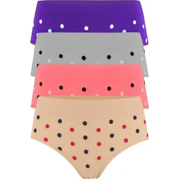 Kalhotky Granby Extra - vyšší bezešvé kalhotky G&N 6208- 4bal XL vícebarevná