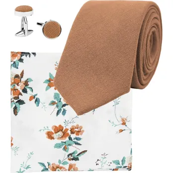 Kravata Bubibubi Kravatová sada Cinnamon