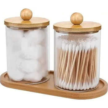 Organizér na kosmetiku Čiré dózy na vatové tampony | koupelnový organizér - B