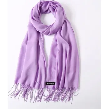 Šála Zimní elegantní kašmírová šála | dámská šála - fialový