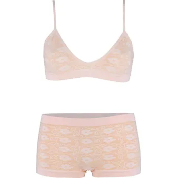 Dámské spodní prádlo Olga Fitness souprava spodní prádlo 5645 XL světle oranžová