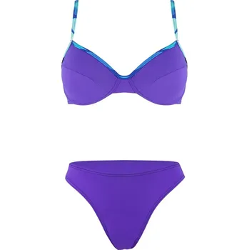 Dámské plavky Rodita dámské nevyztužené plavky LB641 XL fialová