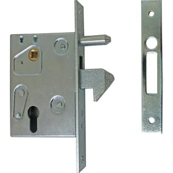 IBFM Zámek 447 UM - mechanický zámek s hákem pro posuvné brány, hloubka zámku S-57mm, PB-67mm a A-100mm Velikost: S