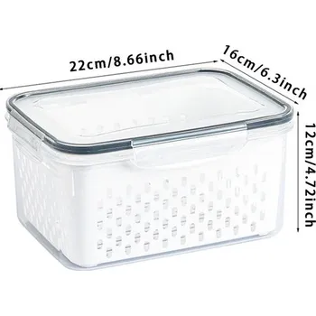 Úložný box Úložný box na čerstvé ovoce a zeleninu | Organizér, Kontejner do lednice - 3300 ml