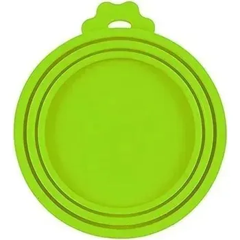 Miska pro psa Silikonový kryt na konzervy pro psy a kočky | Izolační kryt - Zelená