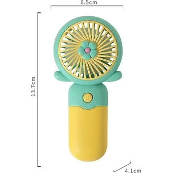 Vzduchotechnika Malý přenosný ventilátor na USB | kapesní větrák, mini ventilátor - 1ks zelený