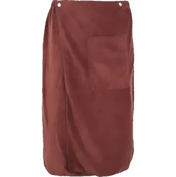 Plážový ručník s kapsou | koupelnové doplňky - káva,Rozměry 69 x 144 cm