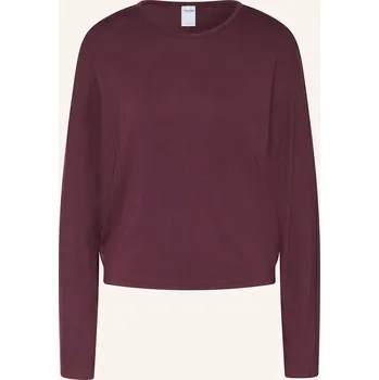 Dámské oblečení Calvin Klein Dámské Pyžamové Tričko, tmavě červená, 34