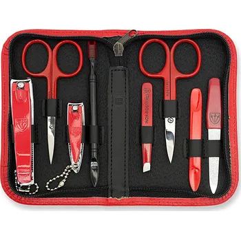 KELLERMANN kožená manikúra L 52136 MC RED červená