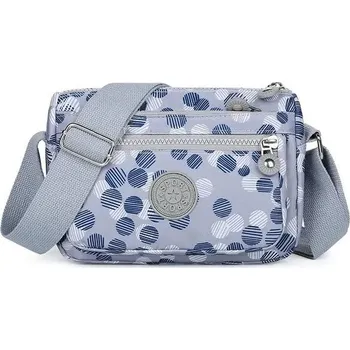 Kabelka dámská taška přes rameno nylonová | stylová kabelka - světle šedá