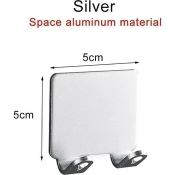 Držák na holicí strojek bez vrtání | Koupelnový doplněk - Stříbrný