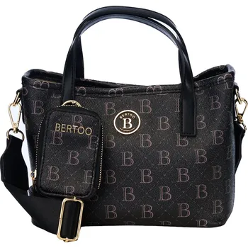 Kabelka Dámská kabelka BERTOO Sara black logo