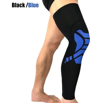 Cyklistické návleky Sportovní návleky na kolena s dlouhou opěrkou - Modrá,XL