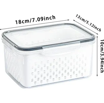 Úložný box Úložný box na čerstvé ovoce a zeleninu | Organizér, Kontejner do lednice - 1750 ml