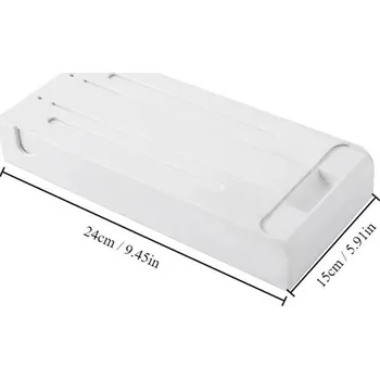 Úložný box Organizér na stůl se skrytým šuplíkem | úložný regál, kancelářský box - 1ks bílý