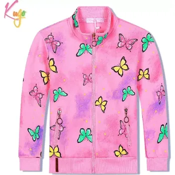 Dívčí mikina Teplá dívčí mikina Kugo GM9770 růžová