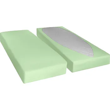 Prostěradlo Elastické prostěradlo rychloupínací zelené na matraci 15 - 25 cm