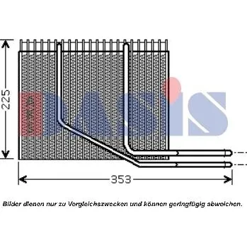 Výparník klimatizace Výparník, klimatizace AGB 6070P8-2