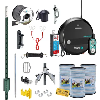 Hubení hlodavce VNT electronics s.r.o. Profi sada chytrý elektrický ohradník pro koně 120 ks kovových T-sloupků 182 cm, RF zdroj 2 J
