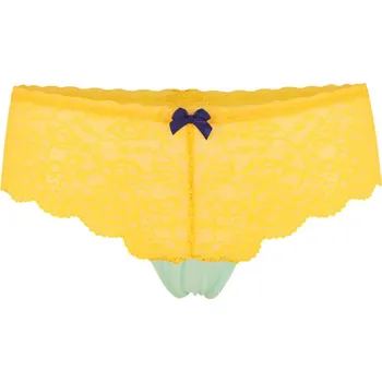 Kalhotky Laura Verde kalhotky tanga - Diva XL žlutá
