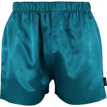 Trenýrky Cool Alan pánské saténové trenýrky XL petrolejová