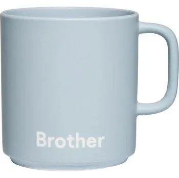 Design Letters, Hrnek s ouškem Favourite Brother světle modrý - Formadore