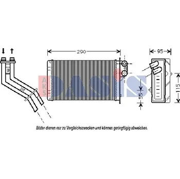 Výměník tepla, vnitřní vytápění AGB 6007N8-1