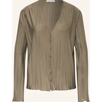 Samsøe Samsøe Dámská Halenka Sauma S Plisováním, tmavě šedá, 42