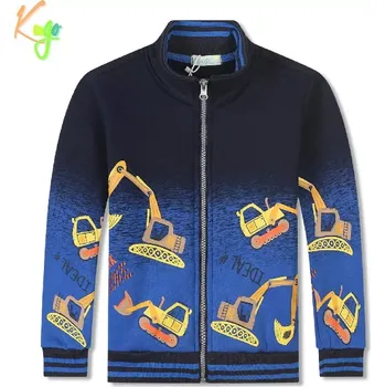 Chlapecká mikina Teplá chlapecká mikina Kugo FM0363 tmavě modrá / modrá