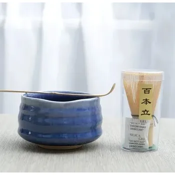 Čajová souprava Sada na přípravu matcha čaje s keramickou miskou | čajový set - 25