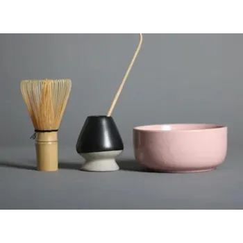 Čajová souprava Sada na přípravu matcha čaje s keramickou miskou | čajový set - 22